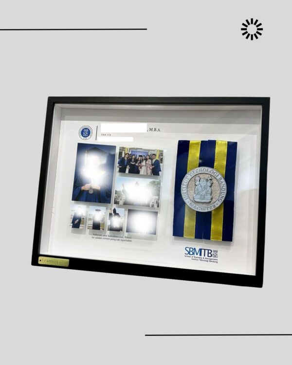 web 4 Graduated Frame ukuran A3 - Hitam